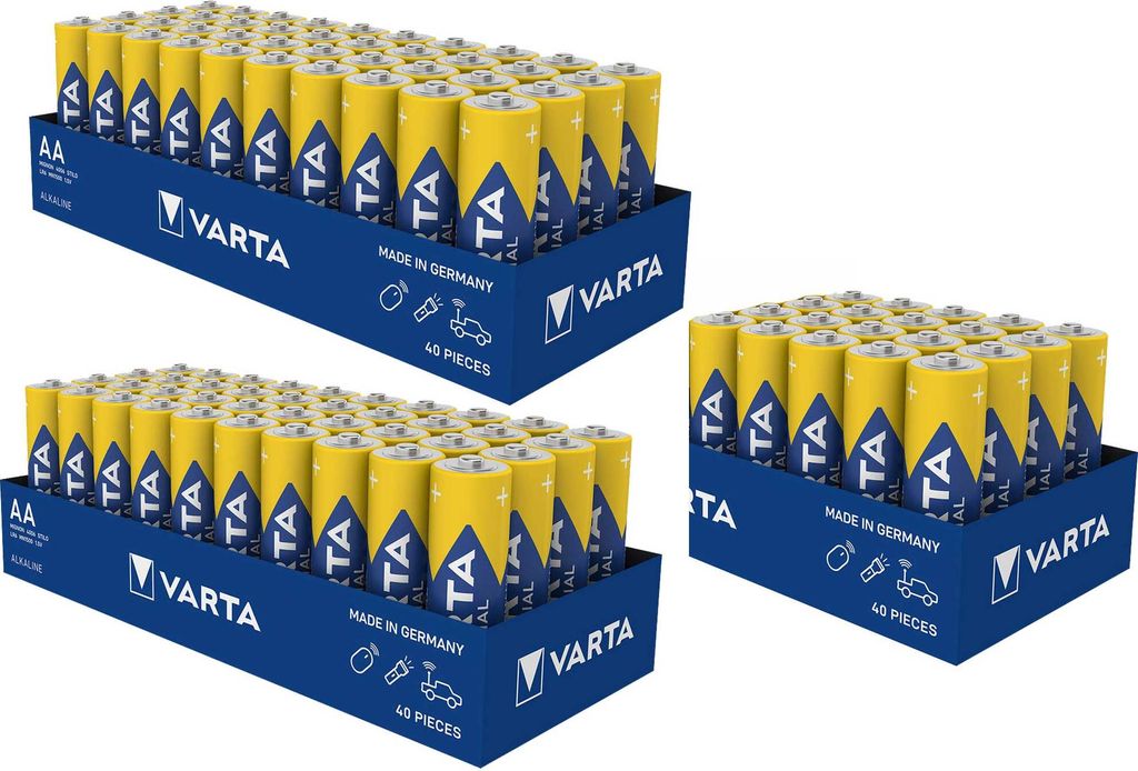 Batterien VARTA 4006, Mignon AA / LR6 Alkaline, Industrial Produktbild 