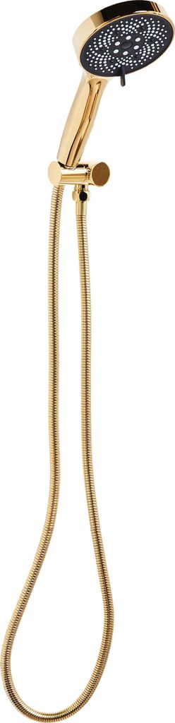 BELIANI Duschkopf mit Brauseschlauch Gold ABS Edelstahl 5 Strahlarten Modern Klassisch Handbrause Set für Badezimmer Dusche