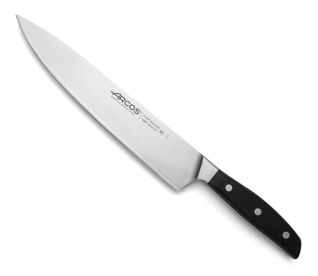 COOK'S KNIFE MANHATTAN - Messer mit breiter Klinge, glatter Schneide, stabil und stark. Mehrzweckmesser.