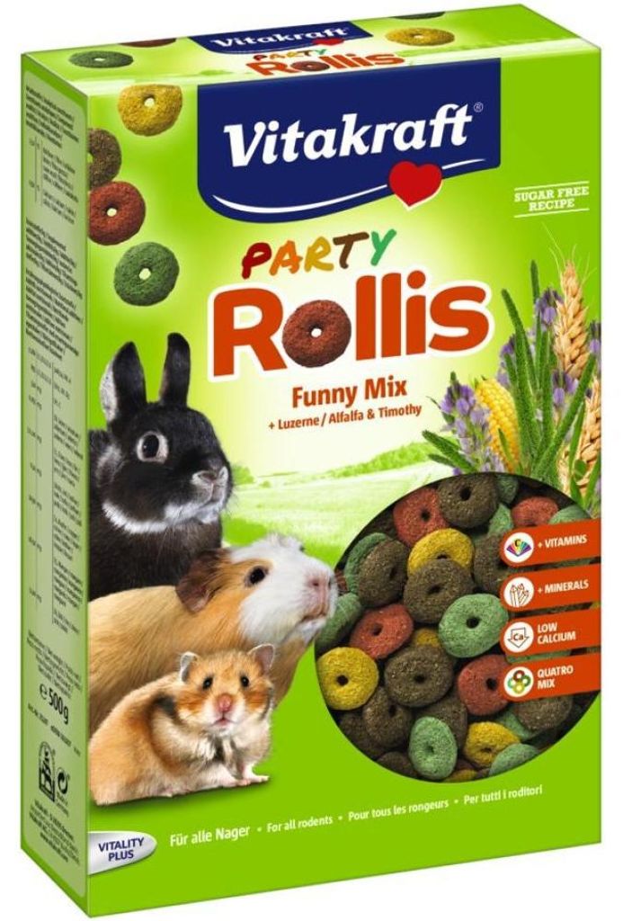 Przysmak dla gryzoni VITAKRAFT Rollis Party 500g Zdjęcie produktu 