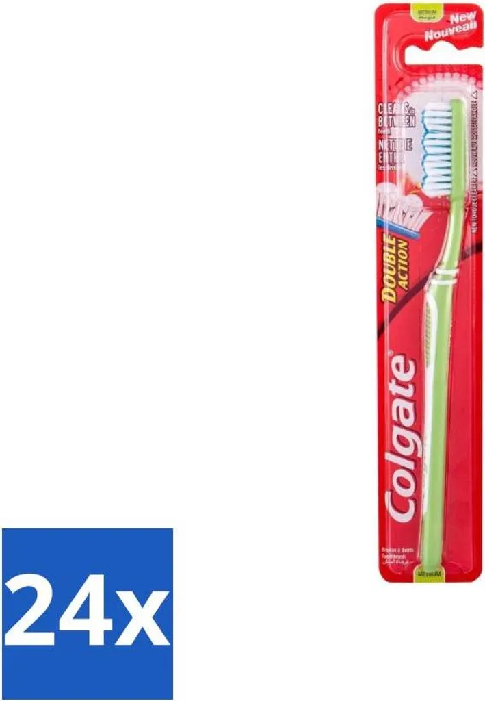 Stock Ingrosso 24 Spazzolini Colgate Doppia Azione | Durezza Media
