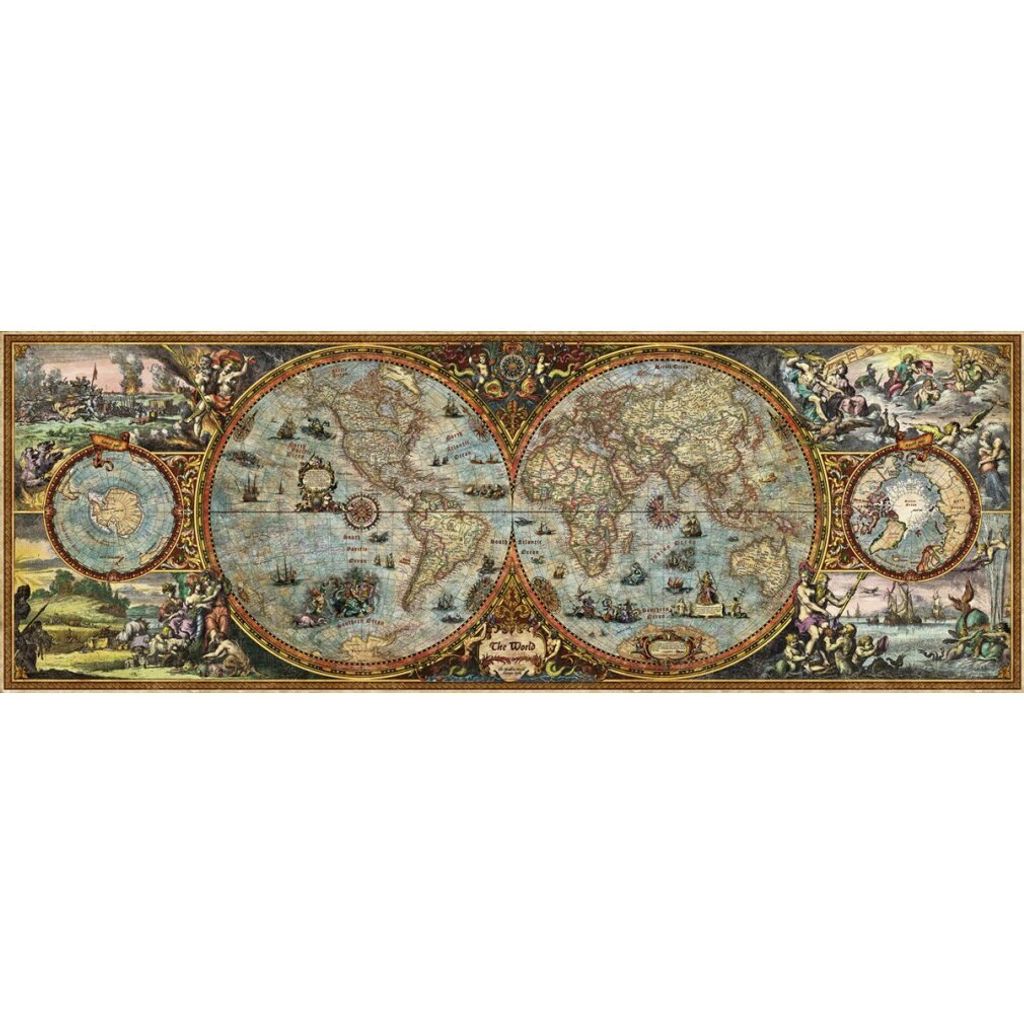 Heye Puzzle Hemisphere Map, 6000 Stück(e), Landkarten Produktbild 