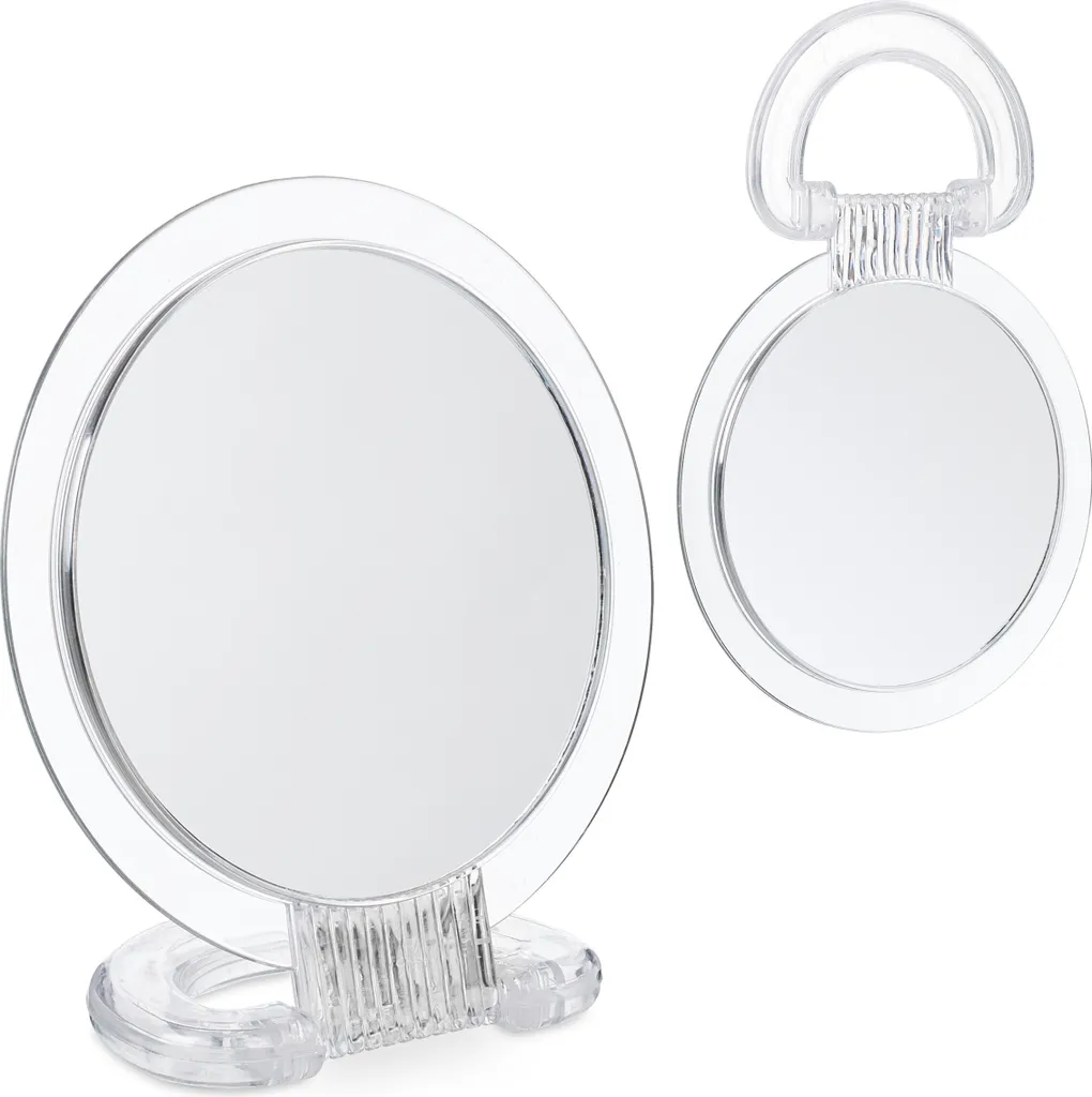 Idea Regalo: Set 2 Specchi Relaxdays Pieghevoli - Trucco e Viaggio