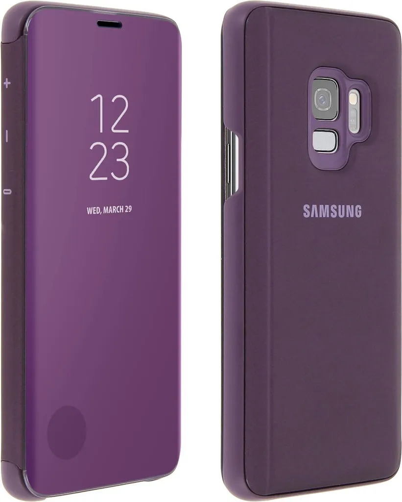 Coque Samsung S9 Violette Clear View avec Fenêtre Interactive - 12