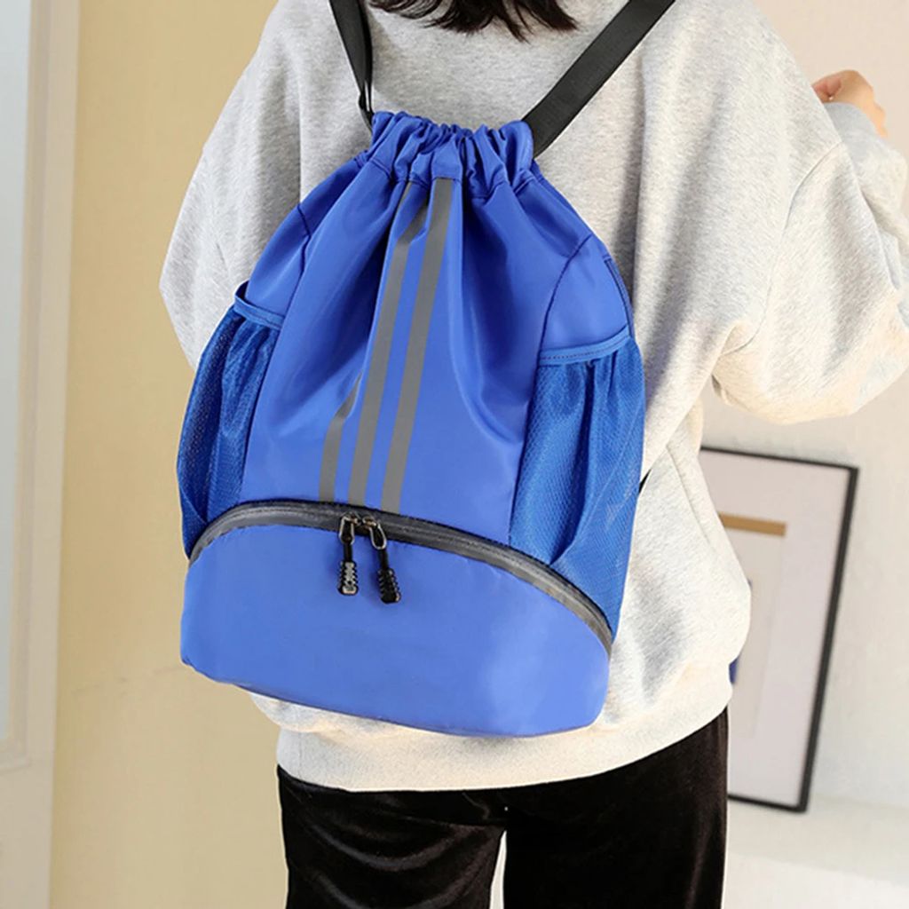 Sacca Sportiva Impermeabile Con Coulisse – 33x16x49 Cm, Leggera, Per Palestra, Nuoto E Scuola