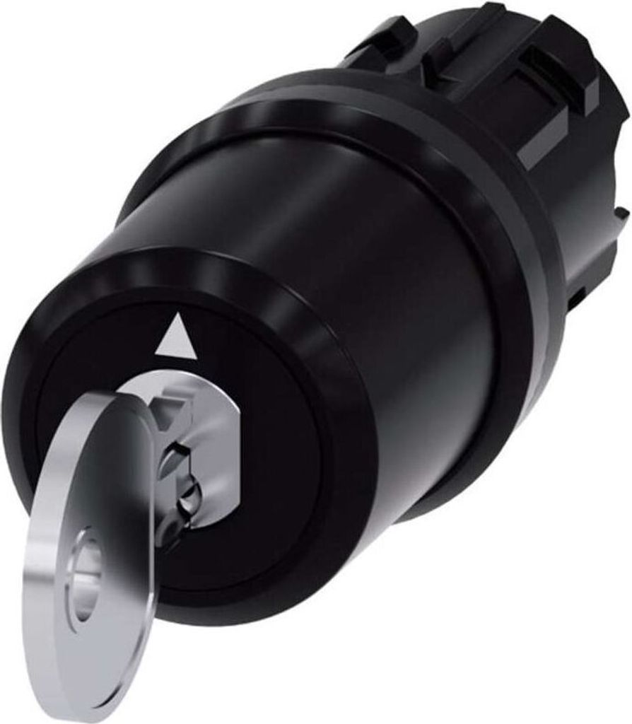 Siemens Schlüsselschalter Frontring Kunststoff Schwarz 2 x 45 ° SIRIUS ACT 3SU1000-5BL11-0AA0 1 St