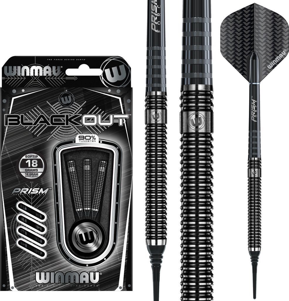 Winmau 2061-20, Dart-Zubehör-Set, Schwarz, Tungsten, Produktbild 