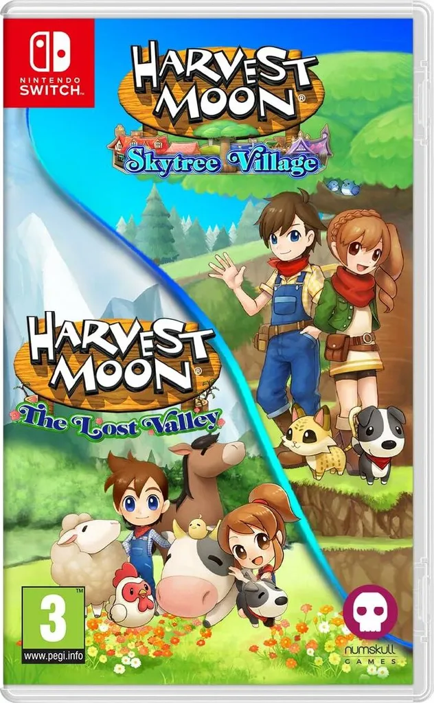Compilation de jeux Harvest Moon Switch The Lost Valley Skytree Village
