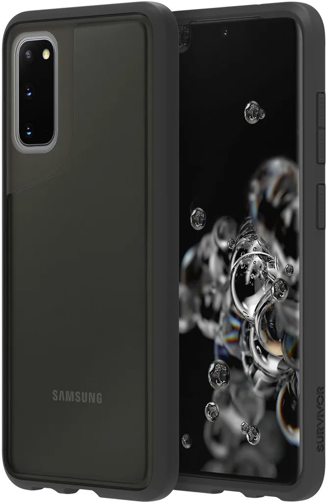 Coque de protection Griffin Survivor Strong Samsung S20 Noir Robuste