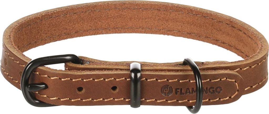 Flamingo Halsband Montana cognac, Größe: S