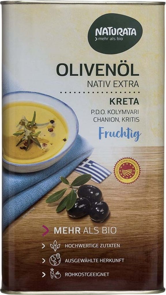 Naturata Olivenöl aus Kreta nativ extra P.D.O. 3l Produktbild 