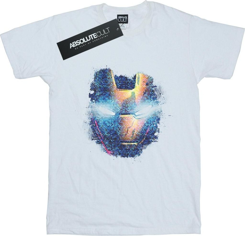 Marvel - "Avengers Head" T-Shirt für Herren BI5457 (L) (Weiß)