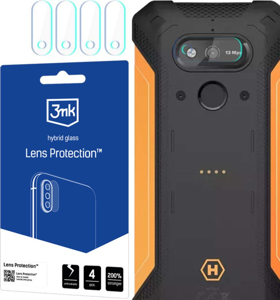 3mk Hybridglas Lens Protection fr MyPhone Hammer Explorer Plus Eco Kamera Objektiv Kameralinse 0,16mm 6H (4 Stck)