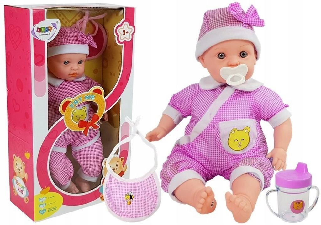 Puppe Baby rosa Kleidung 45 cm (Spielzeug - Puppen)
