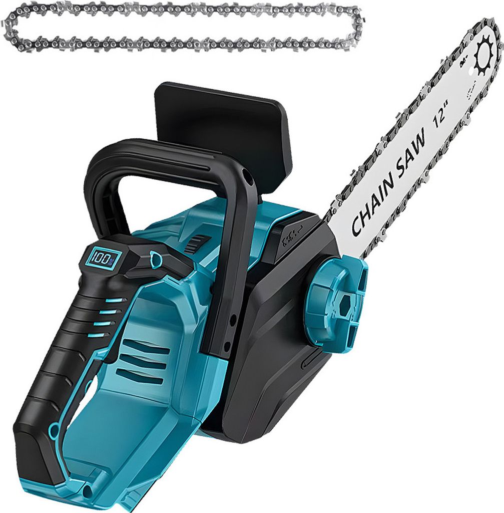 Drillpro 12V Akku-Kettensäge 12 Zoll 1200W bürstenlos mit Produktbild 