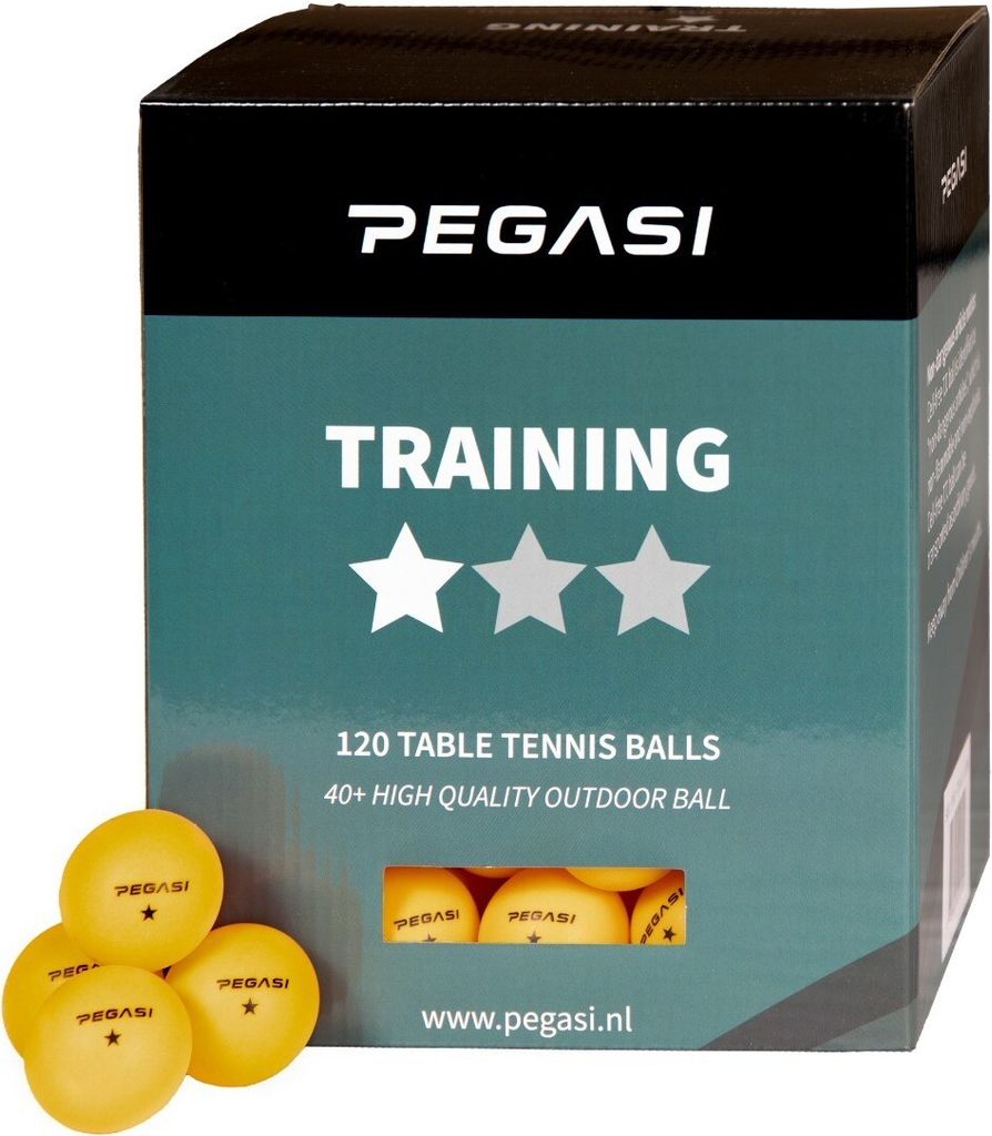 Pegasi Tischtennisbälle - Orange Tischtennisbällen 1 Stern Tischtennisbälle - 40+ Qualität - 120 STK. - Orange