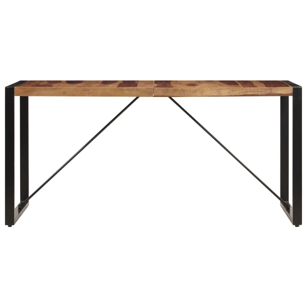 Tavolo da pranzo 140 x 70 x 75 cm in legno massiccio Immagine del prodotto 