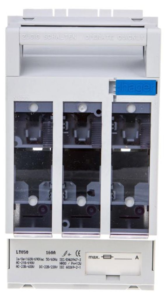 Interruptor automático de protección Hager LT050 NH00, Imagen del producto 