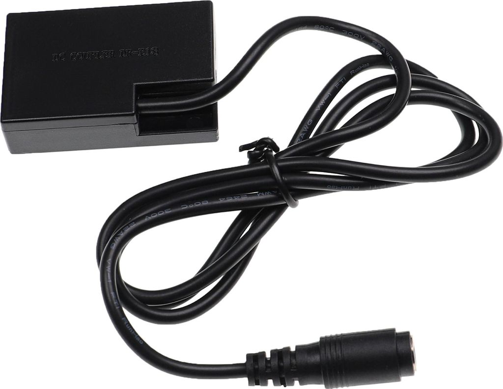 vhbw DC Kuppler Netzadapter kompatibel mit Canon EOS Rebel SL2, Rebel T6s, M6 Mark II, Rebel SL3, Rebel T6i Kamera, Digitalkamera, DSLR, Spiegelreflex