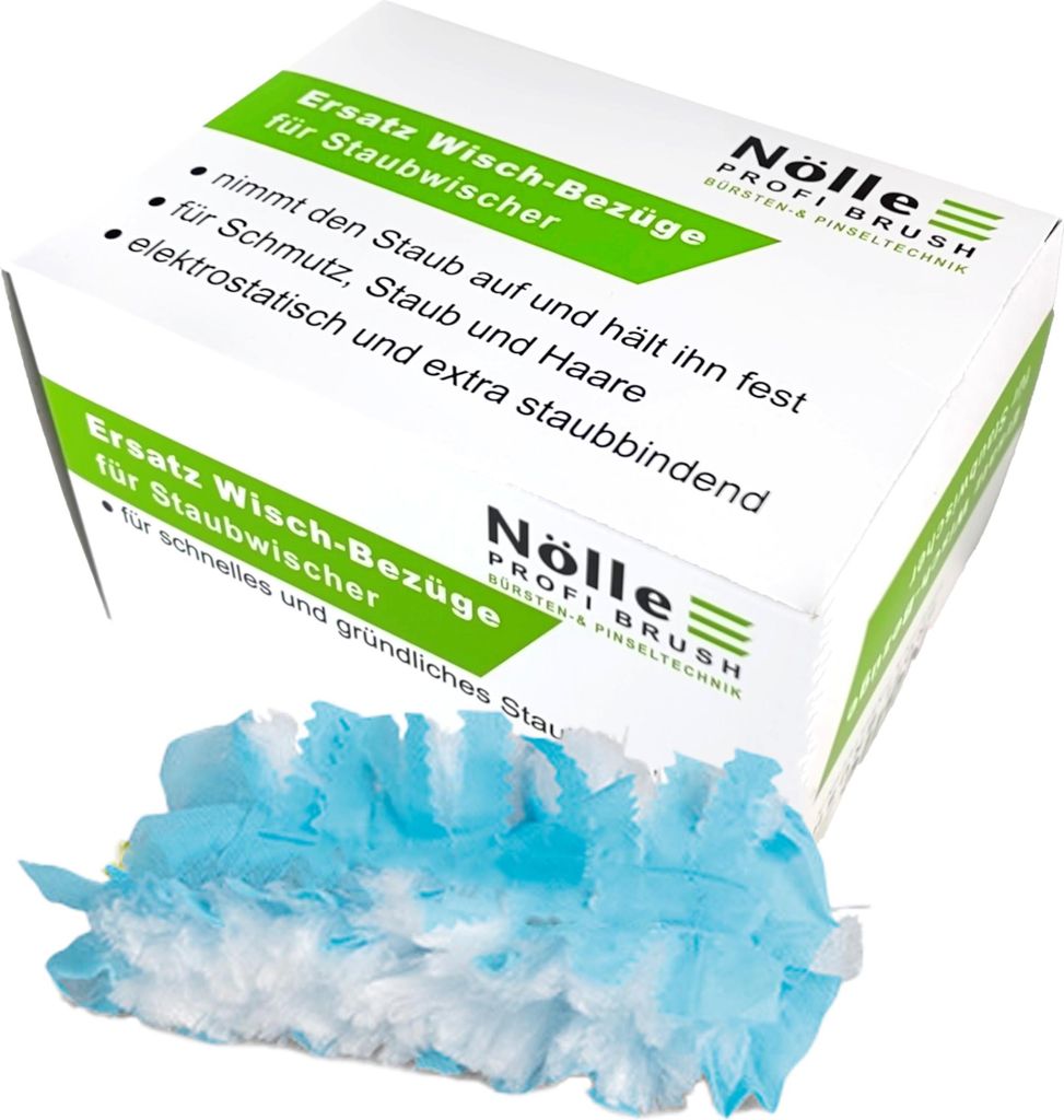 Nölle Profi Brush Ersatzwischbezüge für Staubwischer, 18 cm Synthetik | 1 Stück