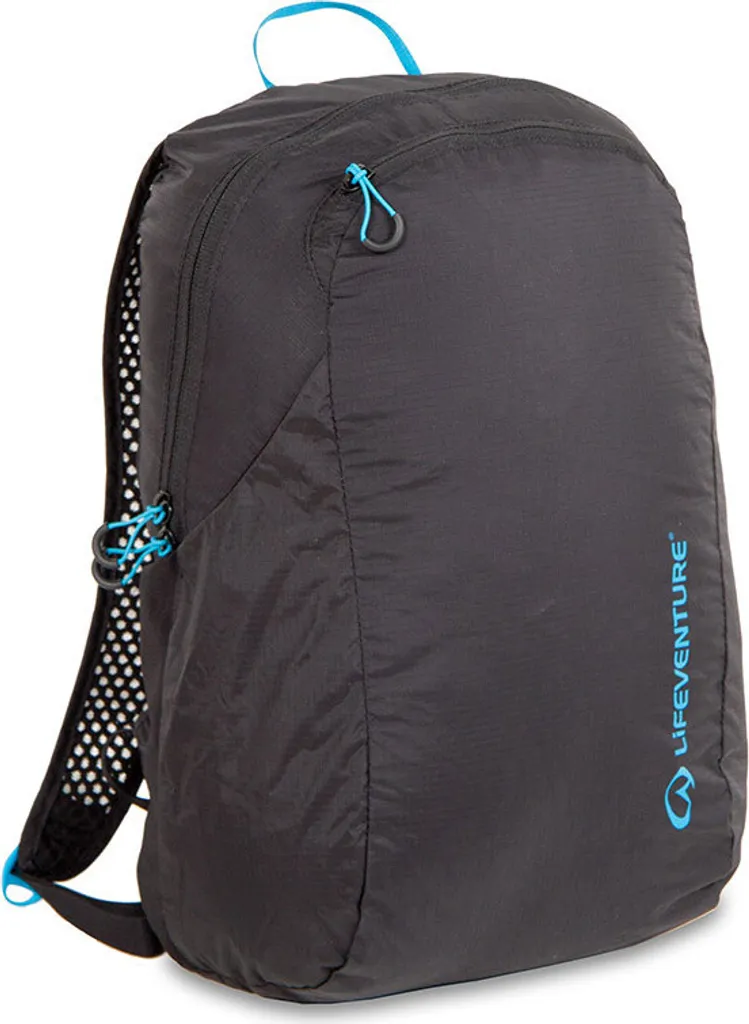 Petit sac à dos noir pliable 16L Lifeventure pour excursions urbaines