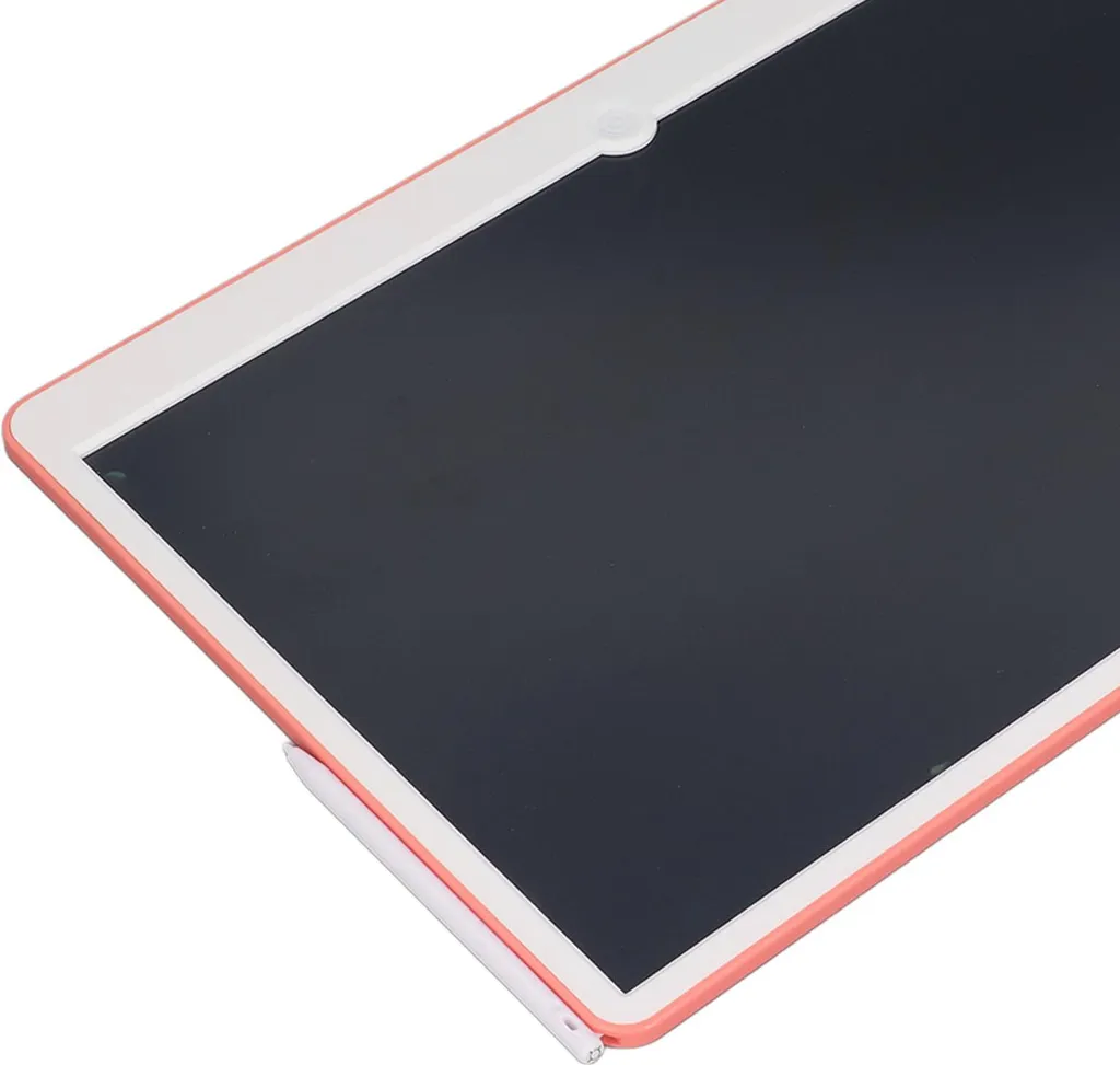 Tablette d'écriture LCD effaçable rose et blanc pour dessin enfant - 4