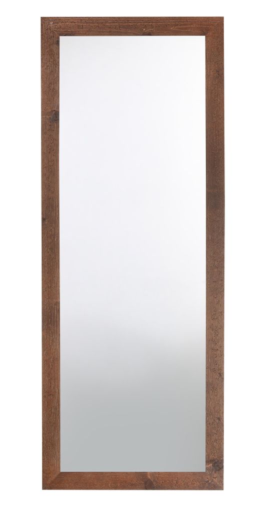 MO.WA Wandspiegel mit Holzrahmen, Rustikal 57x147, Braun, Produktbild 