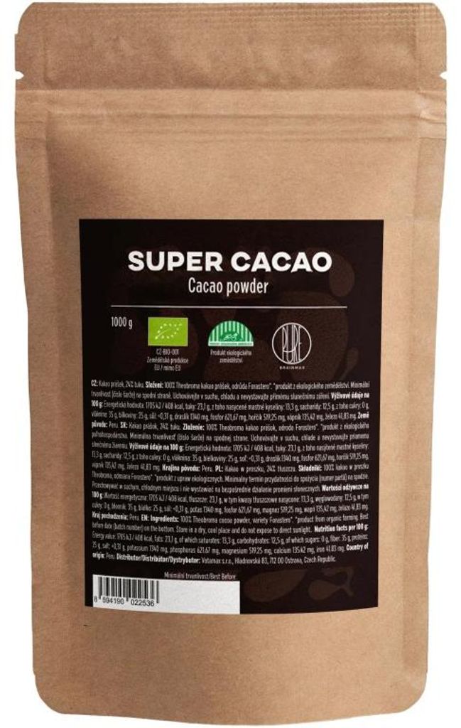 BrainMax Pure® 21 Super Cacao,kakao, 1kg Zdjęcie produktu 