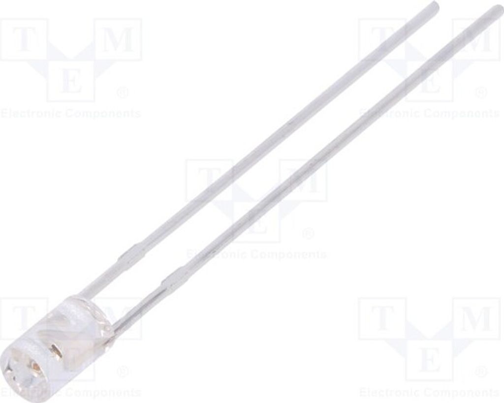 5x LED rot ohne Flansch LL-304VC4J-4C LED Dioden THT 3mm 3mm 600÷1000mcd 110°