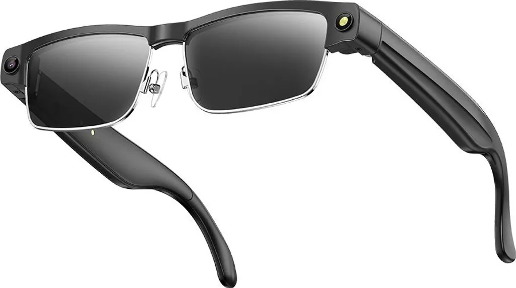 Ne Manquez Plus Rien avec les Lunettes Caméra HD et Audio Stéréo Argent