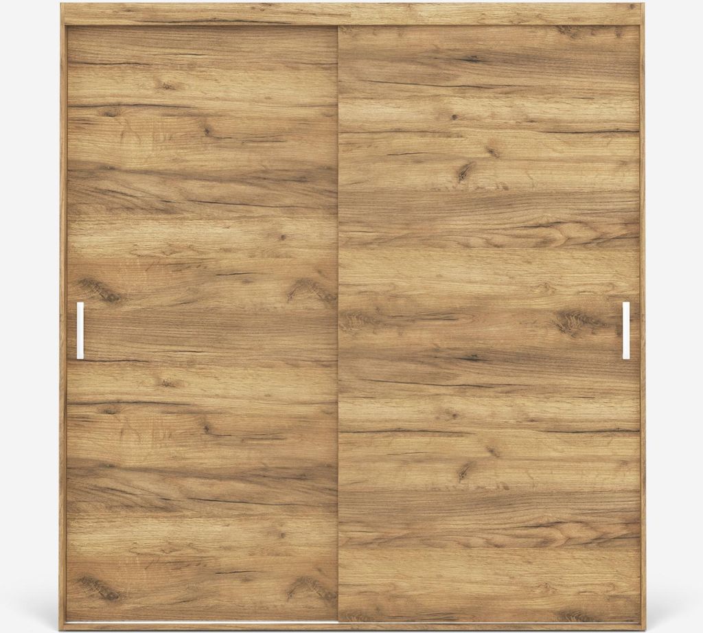 VIKK - Kleiderschrank Schiebeschrank, Schrank Skei - Wohnzimmer, Flur, Schlafzimmer - Garderobenschrank mit viel Stauraum - Schiebetürsystem, robu...