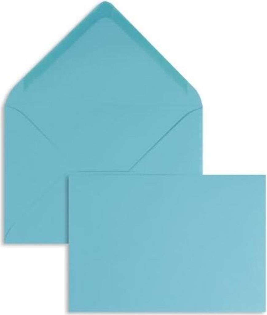 Briefumschläge 90x140mm 120g/qm gummiert VE=100 Stück karibik