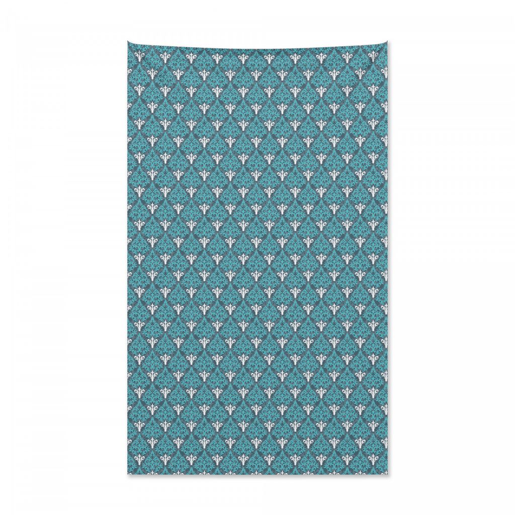 Abakuhaus Damast Wandteppich und Tagesdecke, Antikes Vintage Design aus Weiches Mikrofaser Stoff Kein Verblassen Klare Farben Waschbar, 140 x 230 c...