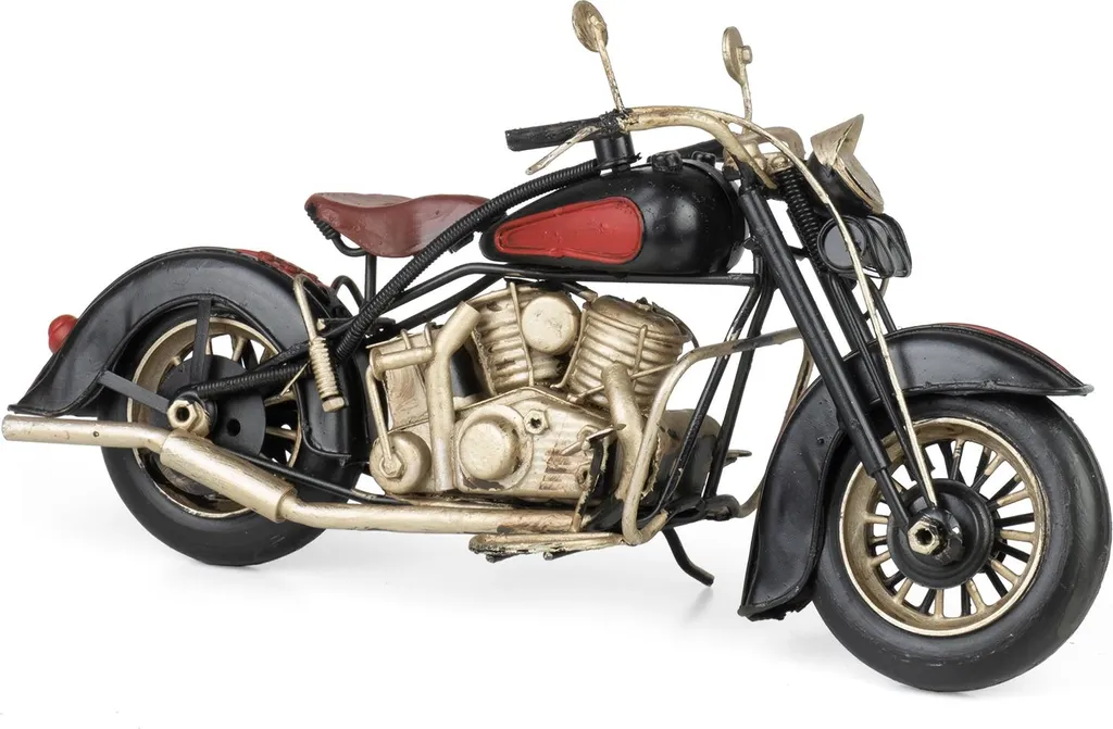 Moritz latta deco moto rosso nero latta decorazione latta modello modello auto retrò da collezione vintage deco nostalgia stile antico