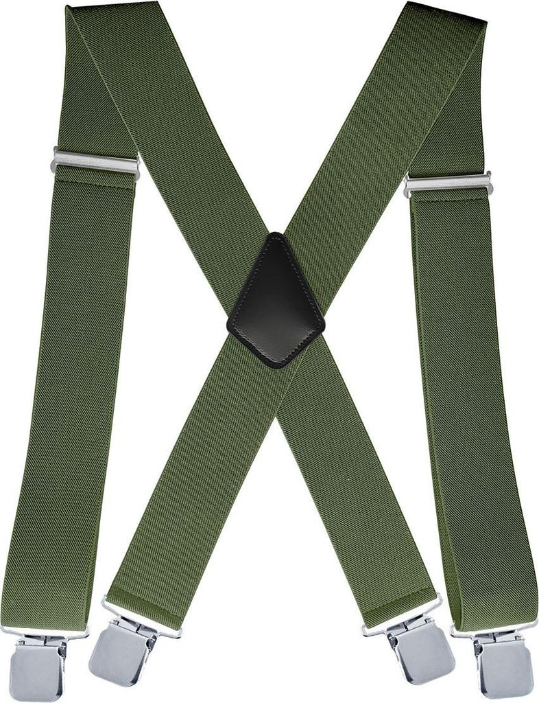 Verstellbare Hosenträger Herren, 5 cm Gurtbreite, X-Back Produktbild 