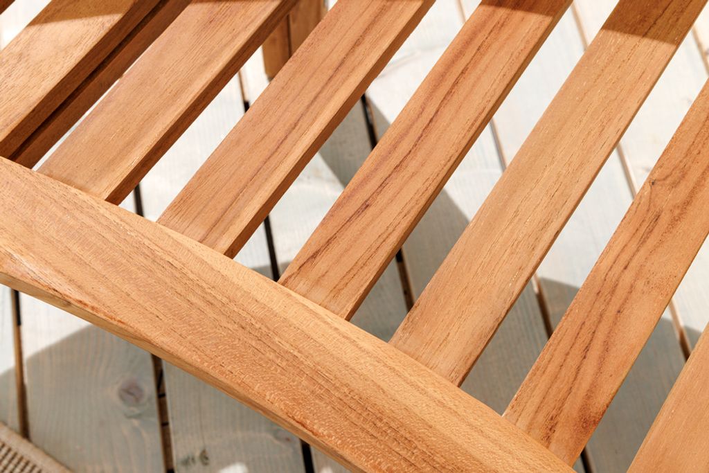 Massive Gartenbank EMPIRE TEAK 120cm natur Teakholz Produktbild 7
