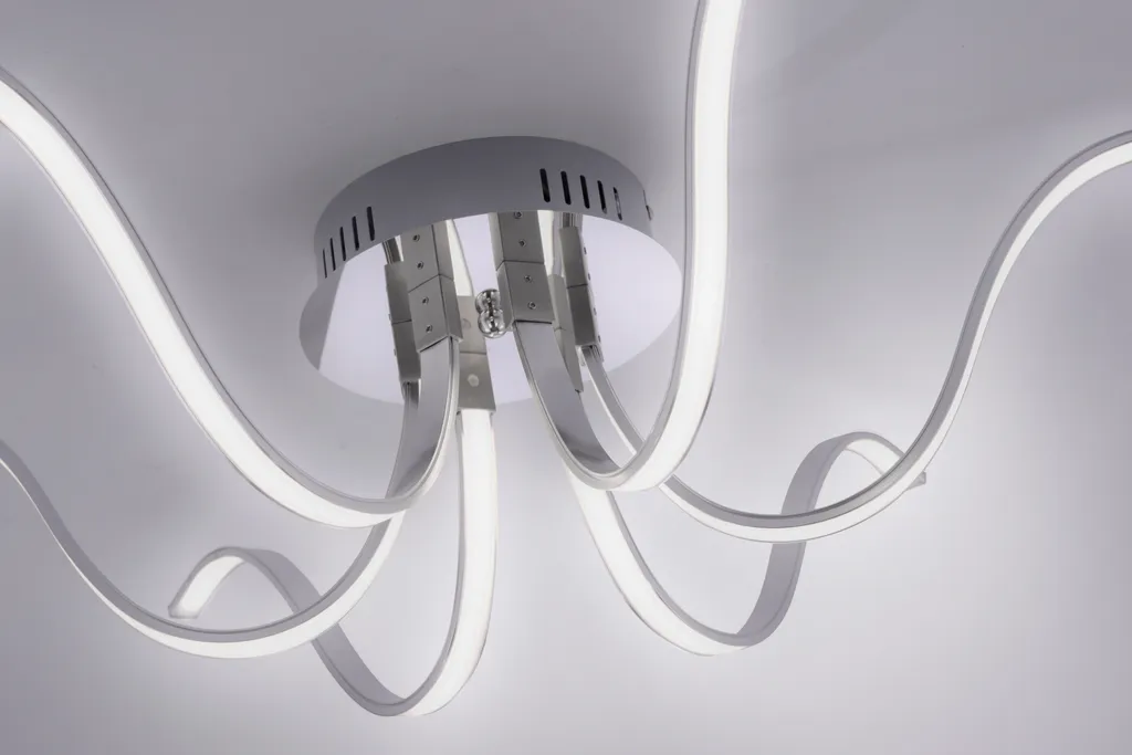 Plafonnier LED Design Courbe VALERIE en Métal, Éclairage 6 Branches - 24