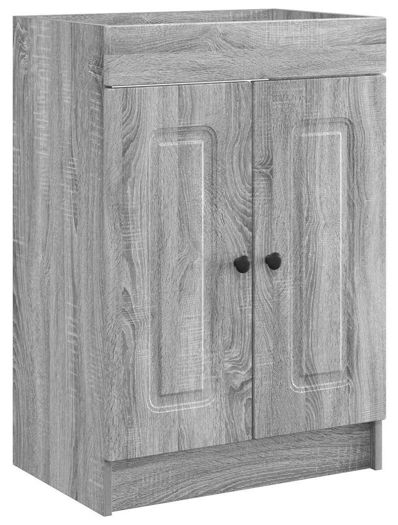 vidaXL Unter dem Waschbecken Badschrank Grau Sonoma