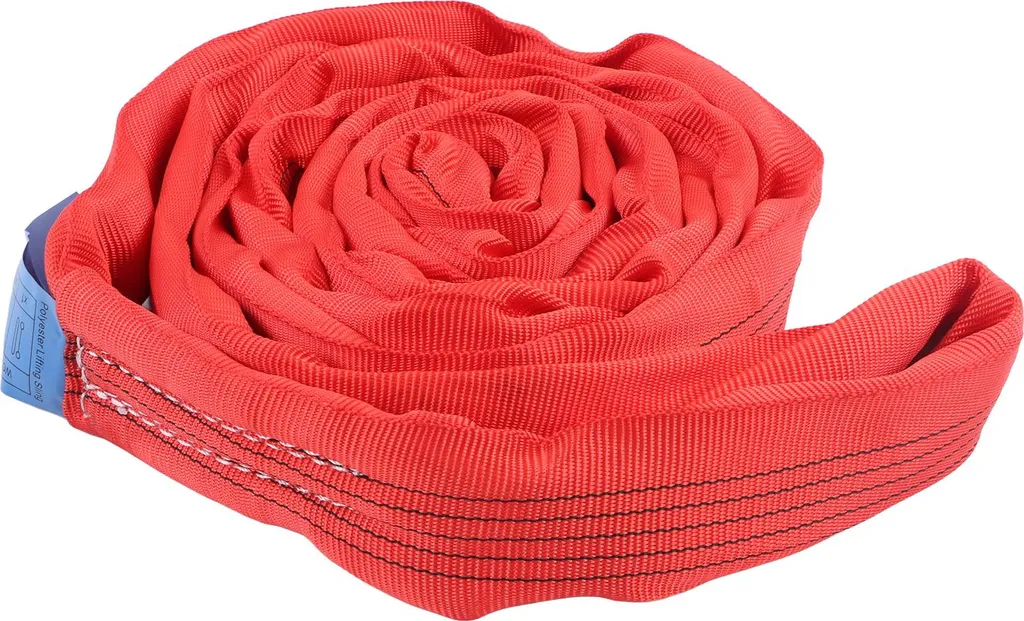Sangle levage 5T pour chantier et grue, polyester 2m usage intensif - 2