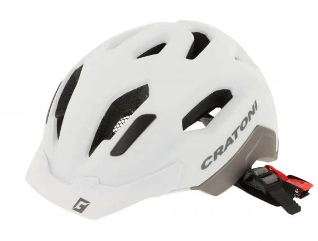Casque CRATONI C-Classic blanc mat ultra léger avec visière amovible