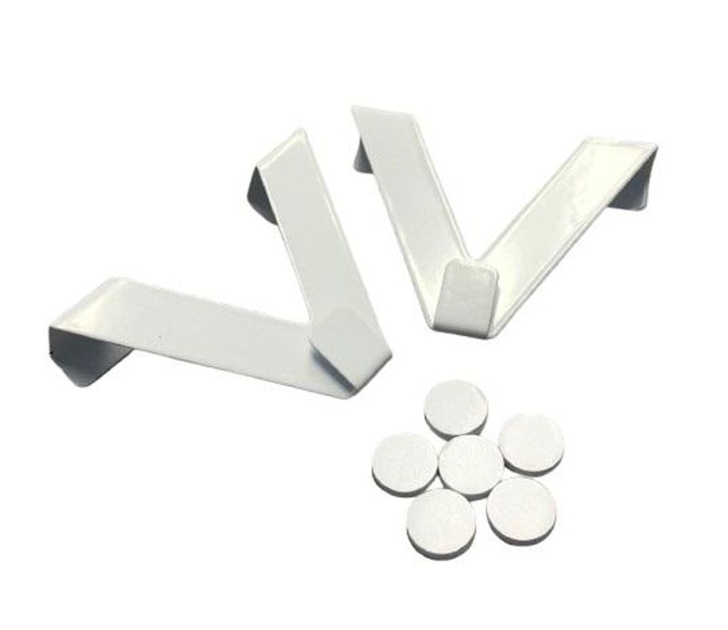 Easyfix Aluminium-Fensterhaken 2er Pack weiß Produktbild 