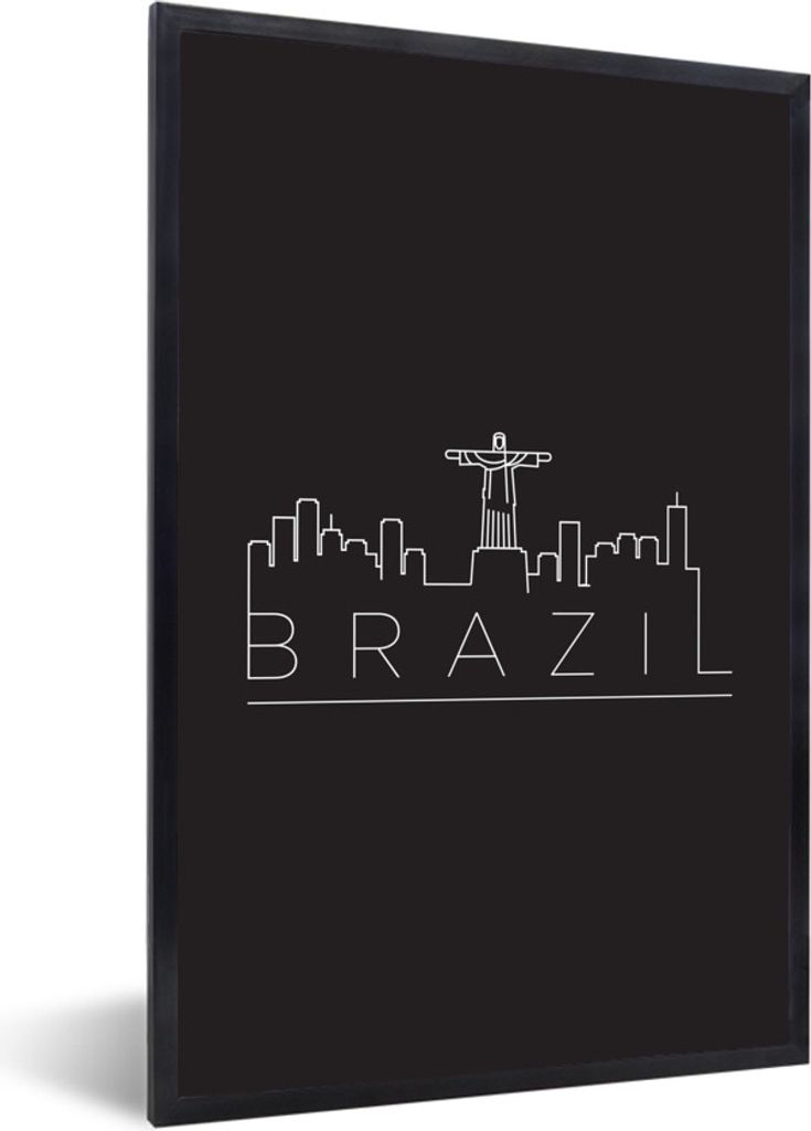 MuchoWow® MuchoWow® Gerahmtes Poster Stadtbild "Brasilien" Produktbild 