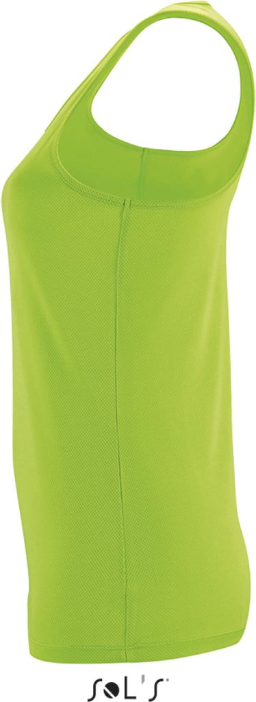 SOLs 02117 | Damen Sports Tank Top Sporty - Farbe: Neon Green - Größe: L