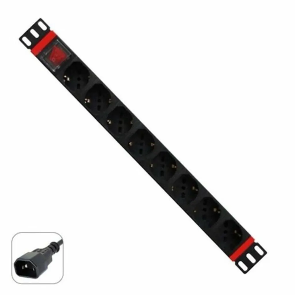 WP WPN-PDU-C01-08 PDU Schuko 19 pouces 8 Prises avec Interrupteur