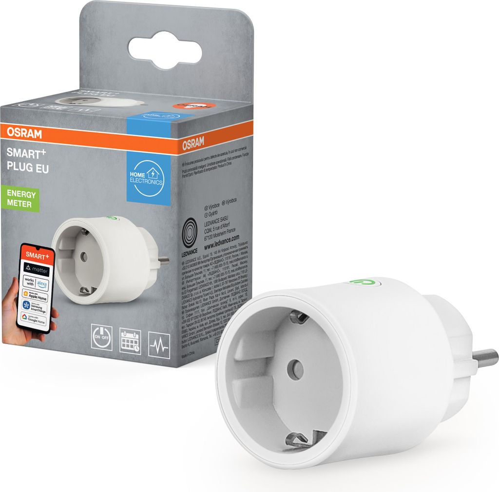 Osram Steckdose SMART+ WiFi Matter EU Weiß Produktbild 