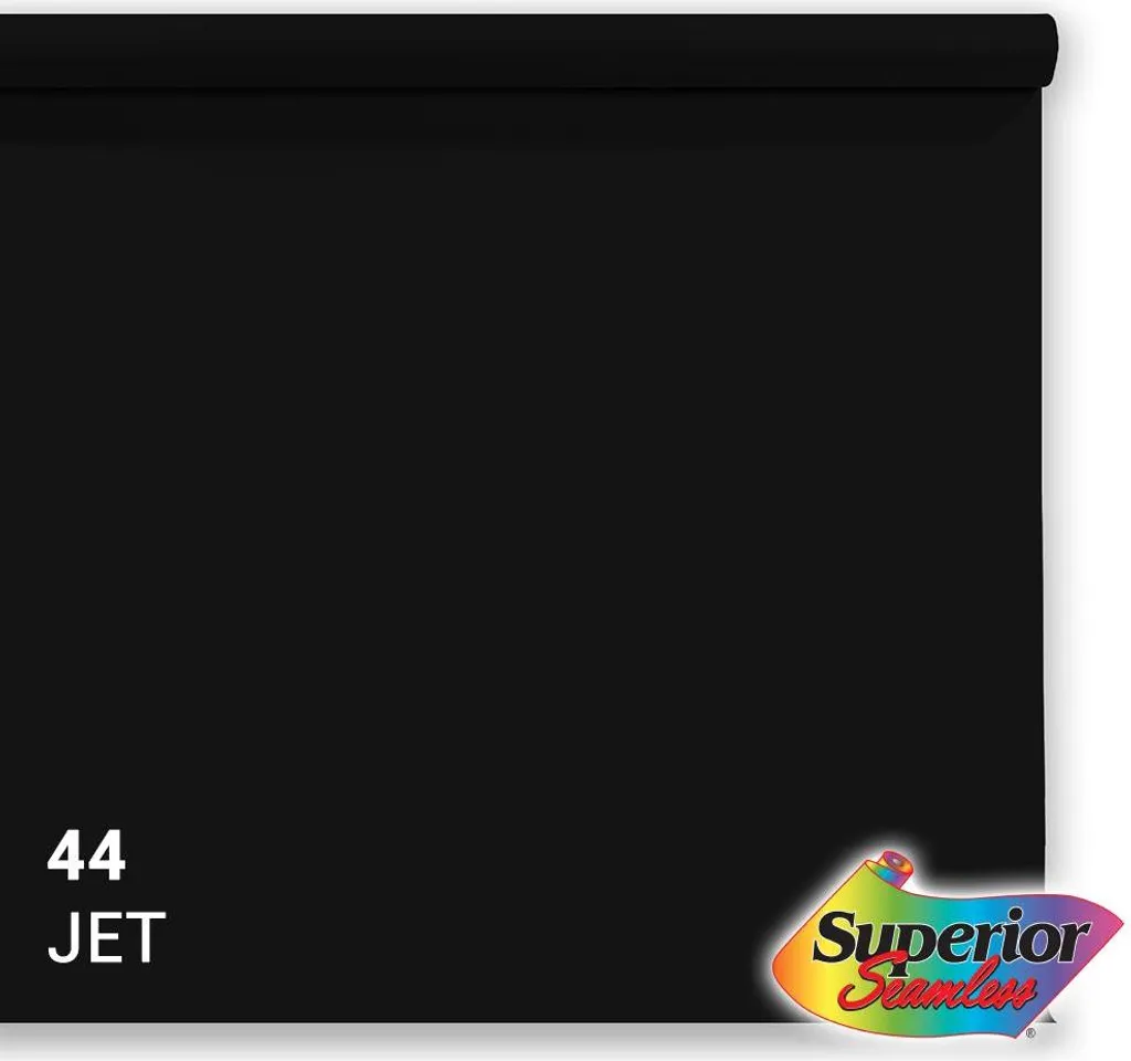 Fond de studio pour portrait et mode Jet Black 44 en 2,72m