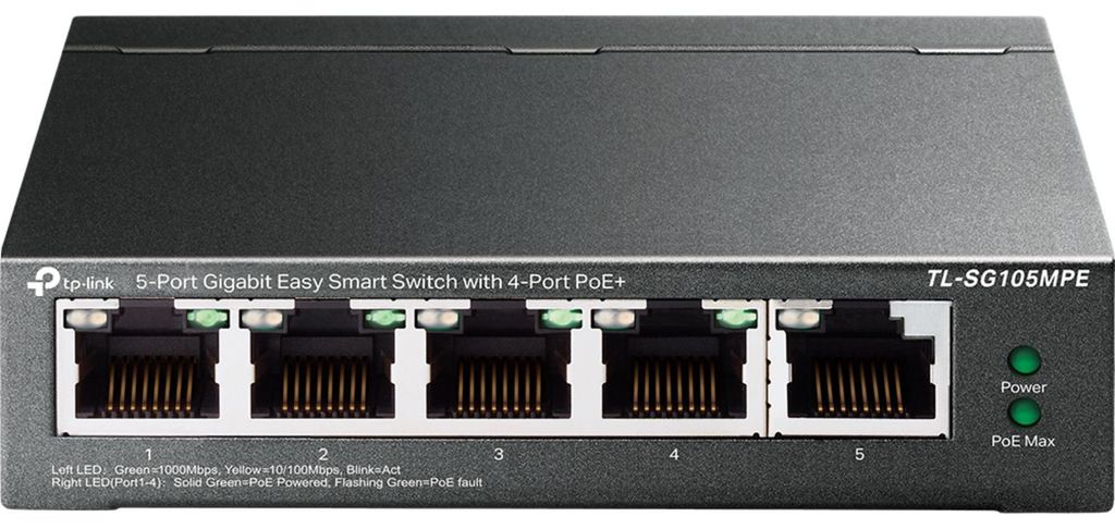 TP-Link TL-SG105MPE V1.60 - Switch - 5 x 10/100/1000 - Desktop