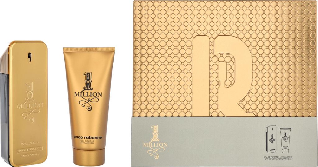 Paco Rabanne 1 Million Giftset Edt Spray 100ml/Shower Gel 100ml 200 ml