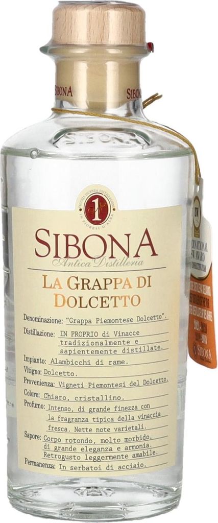 Sibona La Grappa di DOLCETTO 40% Vol. 0,5l