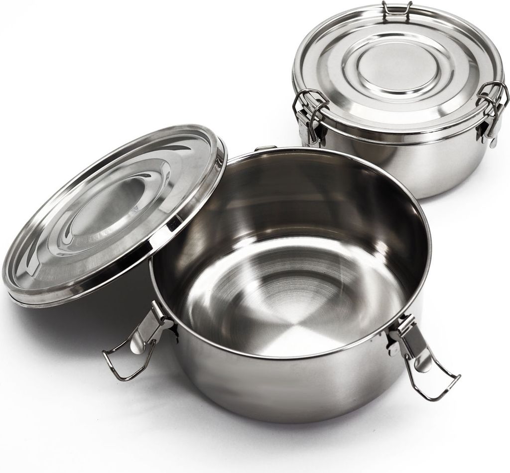 Brotdose Brotdosen Set Edelstahl Lunchbox mit Deckel Produktbild 